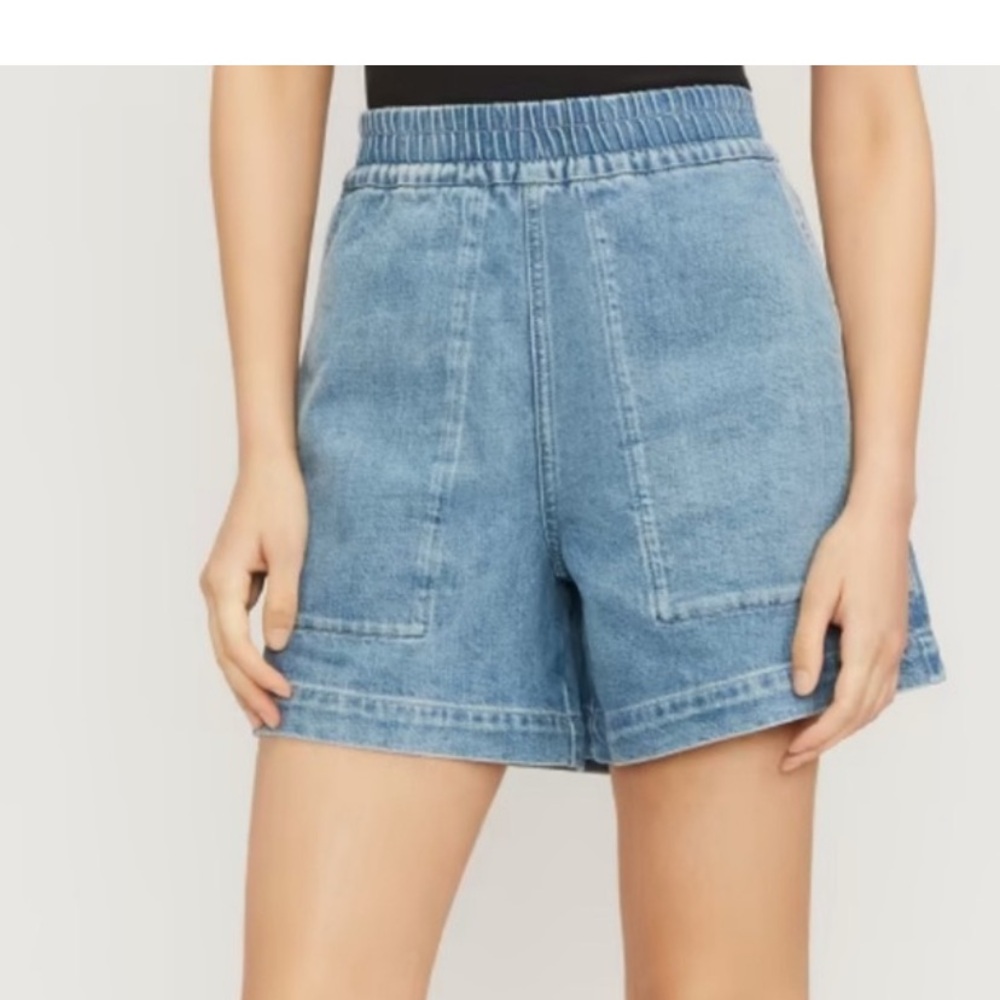 Everlane Womens Denim Utility Shorts Size L